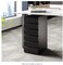 Modern Dresser Chest Storage Cabinet with Metal Sliding Rail, Metal Cabinet with 6 Drawers, 6-Layer Under Desk Storage Drawer for Living Room, Entryway, Office (Black)